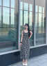 春乏2025夏季碎花吊帶連衣裙女小個(gè)子穿搭海邊沙灘裙雪紡a字長(cháng)裙子 黑色碎花吊帶款 S 建議100斤以下 曬單實(shí)拍圖