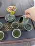鳳陶凰（FENG TAO  HUANG）高檔哥窯功夫茶壺茶具套裝一整套高檔家用辦公室泡茶陶瓷茶杯茶盤(pán) 哥窯蓋碗9件套+茶盤(pán) 9件 曬單實(shí)拍圖