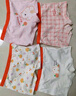 Classic Teddy女童內(nèi)褲兒童平角褲中大童裝四角褲四條裝抑菌短褲 橘子白熊 120  曬單實拍圖