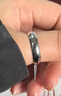 奢珠 純 Pt950鉑金戒指情侶結(jié)婚戒指對(duì)戒男女款素圈七夕禮物 【hot】9號(hào)4.06g 曬單實(shí)拍圖