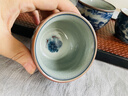 四方亭景德鎮(zhèn)老陶泥手工青花瓷茶盞品茗杯主人杯陶瓷功夫茶具茶杯單杯 國韻思古杯-山河 200mL以下 曬單實拍圖