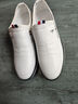 蜻蜓牌真皮白色男鞋男士皮鞋男款商務(wù)休閑韓版隱形內增高鞋百搭軟底鞋子 白色 40 曬單實(shí)拍圖