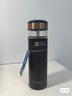 特美刻（TOMIC）保溫杯男士茶水分離杯便攜車載泡茶杯商務(wù)伴手禮畢業(yè)季禮物可定制 墨黑-銀茶隔-禮盒裝370ml 曬單實(shí)拍圖