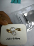 Amber Lollipop巴洛克珍珠耳墜女士小眾感耳釘耳飾生日七夕情人節(jié)禮物送女友老婆 金色-白花瓣 曬單實(shí)拍圖