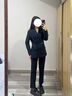 伯德小姐西裝外套女士夏季職場高級感面試正裝小個子職業(yè)西服套裝 TZ03 藏藍西裝 【春秋款】 L -適合105-113斤可穿 曬單實拍圖