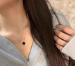 GIOIO鍍925純銀四葉草項(xiàng)鏈女款彩金吊墜2025新款輕奢小眾 黑瑪瑙項(xiàng)鏈+禮盒 曬單實(shí)拍圖