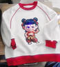 皮爾卡丹（pierre cardin）童裝哪吒衣服女童春裝套裝2025新款兒童寶寶哪咤衛(wèi)衣衛(wèi)褲兩件套潮 娜扎兒童衣服-紅色 100 尺碼2~3歲【 90-100cm】 曬單實(shí)拍圖