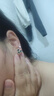 啼秋時(shí)尚純999足銀方塊耳釘女士睡覺(jué)免摘養耳洞耳棒防堵針小巧銀耳環(huán) 一對+精美禮盒 曬單實(shí)拍圖
