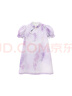 笛莎（DEESHA）童裝女童新中式連衣裙2024夏季新款兒童清新優(yōu)雅紫藤花印花旗袍裙 夢(mèng)幻紫 150 曬單實(shí)拍圖