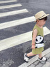 迪士尼男童夏天純棉背心套裝2025新款帥氣兒童寶寶夏季無袖衣服兩件套薄 綠色 80 曬單實拍圖