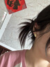 思梨金色復(fù)古拉絲啞光耳釘女chic冷淡風(fēng)高級(jí)感小眾耳環(huán)個(gè)性設(shè)計(jì)耳飾 拉絲金色耳釘 曬單實(shí)拍圖