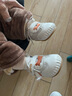 G.DUCK KIDS小黃鴨春秋季0一1歲寶寶軟底學(xué)步鞋小童透氣網(wǎng)面鞋嬰幼3-6-10個月 A99桔色 17 碼 鞋內(nèi)長12.5cm 曬單實(shí)拍圖