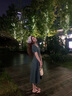 AEMAPE港風復(fù)古牛仔連衣裙2025新款女夏季薄款別致獨特時尚收腰顯瘦裙子 深牛仔藍 L 125斤內(nèi) 曬單實拍圖