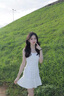 茯見吊帶連衣裙夏季白色短裙甜辣妹拼接百褶綁帶設(shè)計感顯瘦連衣短裙女 白色 M 曬單實拍圖