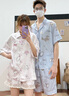 果殼（Gukoo）睡衣女25春季新款轟轟小狗系列可愛條紋純棉長袖女士家居服套裝A 薄紗粉套裝 L 曬單實拍圖