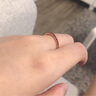 廷亮 天然鴿血紅紅寶石戒指18K金鑲嵌彩寶女戒條形排戒愛的禮物單疊戴 白金(10至20號)現(xiàn)貨 曬單實拍圖
