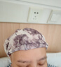 槿城帽子女士春秋季薄款休閑套頭帽透氣跑步帽月子帽包頭巾M367 灰色花花 均碼 曬單實(shí)拍圖