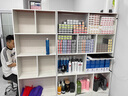 愛家貓 LOVEHOODCAT展示柜化妝品產(chǎn)品柜貨架美發(fā)店手辦展柜發(fā)廊貨柜落地置物架柜子 【雙柜門】奶油白60*24*180cm 曬單實拍圖