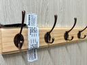 慕質(zhì)掛衣架墻上壁掛免打孔墻壁衣服掛鉤入戶(hù)玄關(guān)門(mén)后臥室進(jìn)門(mén)口衣帽鉤 原木色【5鉤】實(shí)木+凈味漆 曬單實(shí)拍圖