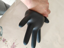 英科醫療（INTCO）一次性手套黑色丁腈加厚耐磨耐酸堿防護防油防水食品級 標準型黑色丁腈手套100只/盒 L（大碼） 曬單實(shí)拍圖