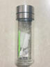 希諾（HEENOOR）一鍵按壓式玻璃杯防摔玻璃水杯男雙層大容量泡茶杯車載速開彈蓋子 【PUSH全新速開/提繩】本色350ml 曬單實拍圖