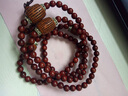 慕木閣 老料小葉紫檀108顆手串手鏈男女情侶佛珠文玩項鏈紫檀佛珠  棗木款六字真言 6mm*108顆（女） 曬單實(shí)拍圖
