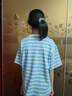 巴布豆女童套裝中大童2025夏季新款時(shí)尚條紋運(yùn)動(dòng)半袖山系童裝工裝中褲 藍(lán)黃 巴布可愛貓X_3+紫 魔術(shù)貼 160 曬單實(shí)拍圖