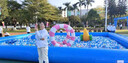 馳笠充氣水池超大型游泳池戶(hù)外滑梯玩兒童小型戲水池水上樂(lè )園圓型定做 加厚5*3米 高30cm水池 曬單實(shí)拍圖
