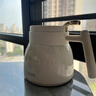 虎牌香港直郵虎牌（TIGER）燜茶養(yǎng)生保溫壺茶水分離家居辦公禮品水壺 奶油白 800ml 曬單實(shí)拍圖