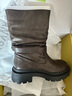 TOOMANYSHOES 【孟子義同款】 機(jī)車手冬厚底英倫風(fēng)時(shí)尚短靴棕色騎士靴七夕禮物 棕色（短靴） 38 曬單實(shí)拍圖