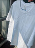 均策灰300重磅t恤厚實不透短袖男女純色寬松大碼打底上衣tee [300重磅]象牙白 S [建議100-120斤] 曬單實拍圖