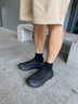 安踏（ANTA）安踏男鞋子探界| 一腳蹬運(yùn)動(dòng)休閑鞋回彈防滑耐磨懶人鞋戶外健步鞋 黑/火山灰【探界】 42 曬單實(shí)拍圖