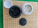 華圣圍棋套裝仿白玉圍棋子19路木質(zhì)雙面圍棋棋盤兒童棋類玩具W-020  曬單實(shí)拍圖