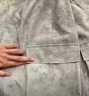 斯睿霖MANRE SHOW夏季薄款透氣運(yùn)動(dòng)套裝扎染短袖工裝短褲套裝情侶裝潮流 灰色 3XL 曬單實(shí)拍圖