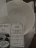 斯凱綈（Sky Top）面碗陶瓷骨瓷湯碗純白浮雕碗家用餐具6英寸璀璨4件套裝 曬單實(shí)拍圖
