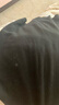 皮爾卡丹（pierre cardin）2025春秋季新款半高領(lǐng)針織衫女中袖修身純色打底T恤衫法式上衣潮 黑色 均碼 曬單實(shí)拍圖