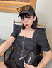 勞拉圖18k彩金項(xiàng)鏈女月光石兔子玫瑰金生日生日情人節(jié)禮物送女友老婆 輕奢：玫瑰金色仙蹤望月萌兔項(xiàng)鏈 曬單實(shí)拍圖