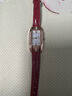 dsds高顏值新款女士手表輕奢鉆表復古直播禮品學(xué)生小綠表小眾女表簡(jiǎn)約 紅帶白面A08243 曬單實(shí)拍圖