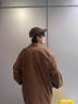 暢登日系燈芯絨外套男士春秋季新款美式復(fù)古寬松襯衣大碼休閑潮牌襯衫 咖啡色 M 曬單實拍圖