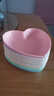 徠嘉日式家用吐骨頭盤(pán)碟塑料餐桌放菜骨碟吐骨碟小盤(pán)子垃圾盤(pán)創(chuàng  )意可愛(ài) 加厚心形碟[可愛(ài)粉10個(gè)裝] 1英寸 曬單實(shí)拍圖