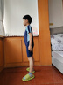 特步兒童泳衣 男童2025新款競速連體游泳衣中大童男孩專(zhuān)業(yè)訓練套裝 泡沫藍 140 /16 建議140-150cm70-85斤 曬單實(shí)拍圖