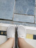 Jeep一腳蹬女鞋網(wǎng)面健步鞋新款健步鞋女輕便軟底舒適休閑單鞋女開(kāi)車(chē)鞋 淺灰色 37 曬單實(shí)拍圖
