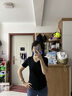 俞兆林短袖t恤女2025夏季新款棉質(zhì)V領(lǐng)短袖休閑百搭修身顯瘦弧形下擺上衣 黑色 2XL 121-130斤 曬單實(shí)拍圖