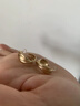 SO SOUL復古雙C金色耳環(huán)925銀針腳新款高級感輕奢耳飾女金屬啞光耳釘耳圈 啞金色(925銀針 鍍真金) 曬單實(shí)拍圖