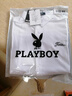 花花公子（PLAYBOY）短袖襯衫男冰絲夏季襯衣男士外套休閑寬松男裝衣服 白色 XL  曬單實(shí)拍圖