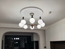 迅澤LED客廳吊燈法式中古主燈餐廳吊燈復古大廳燈飾臥室燈具套餐組合 全光譜_套餐7（三室兩廳）包安裝 曬單實拍圖