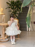 女童禮服高端輕奢小眾兒童生日公主裙花童小女孩鋼琴演奏演出服裝 2760短款白色+皇冠 110 曬單實(shí)拍圖