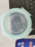 食品留樣盒微波爐烤箱耐高溫飯盒帶蓋小號食物輔食盒加熱玻璃碗 迷你小圓形200ml/125-150克 曬單實(shí)拍圖