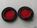 墨頓 適用繽特力Plantronics UC B825耳機套B825M C5210  5200頭戴耳罩Focus 2耳麥皮套替換海綿套配件 【皮套】黑色打孔紅網(wǎng)一對 曬單實拍圖