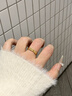 中國珠寶黃金莫比烏斯戒指男女情侶款對戒金指環(huán)紀念日生日禮物送女友老婆 足金莫比烏斯戒指+品牌禮盒 【女戒】金重約2.1g 曬單實(shí)拍圖